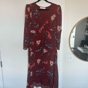 ASTRthelabel maroon floral dress